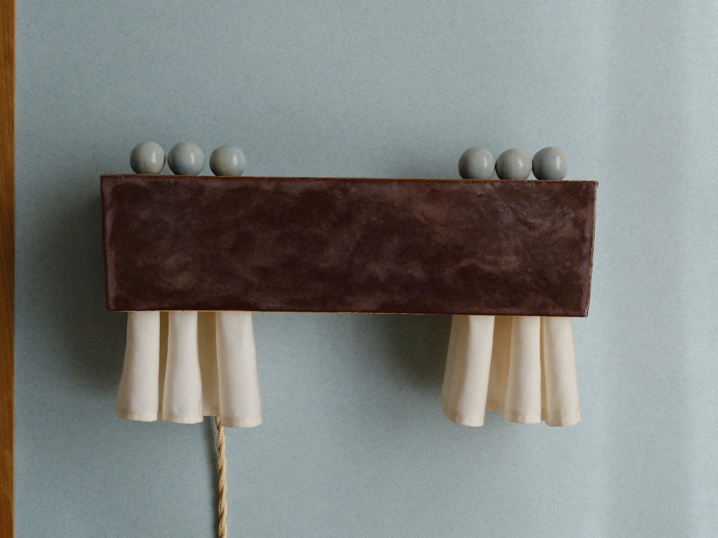Curtain Sconce - Deep Purple